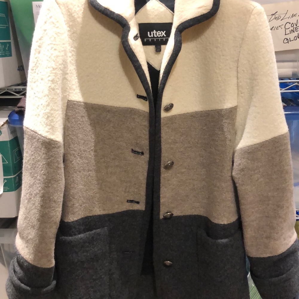 Russian made vintage wool jacket Two deep pockets - Picture 5 of 16